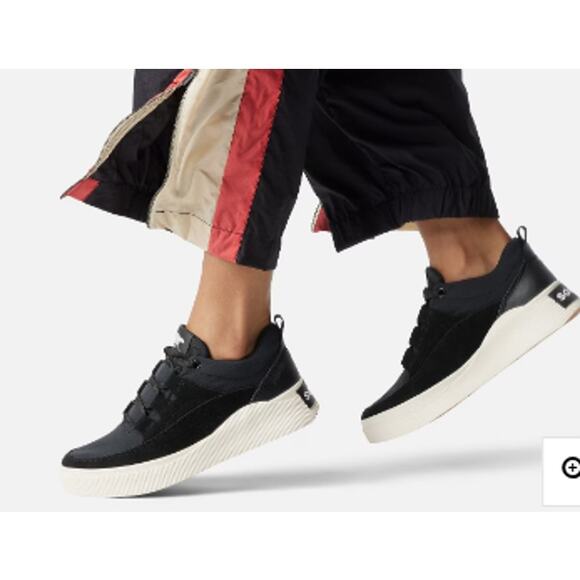 NEW - Sorel Out N About IV Low Sneaker, Women 5, Black/White - Picture 5 of 5